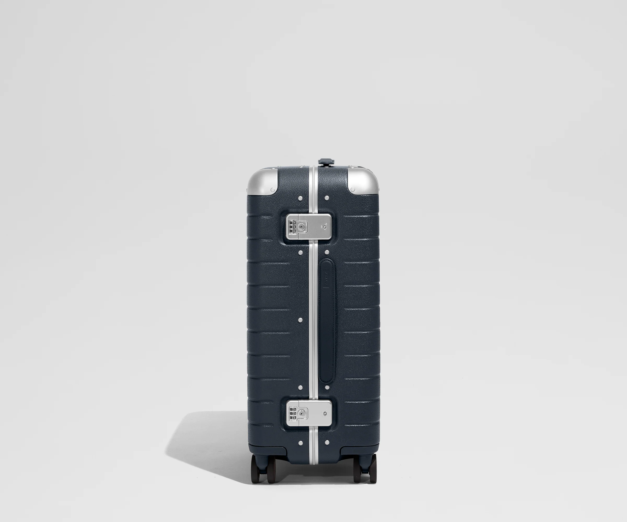 The Aluminum Edge Bigger Carry-On in Navy Blue - Image 3