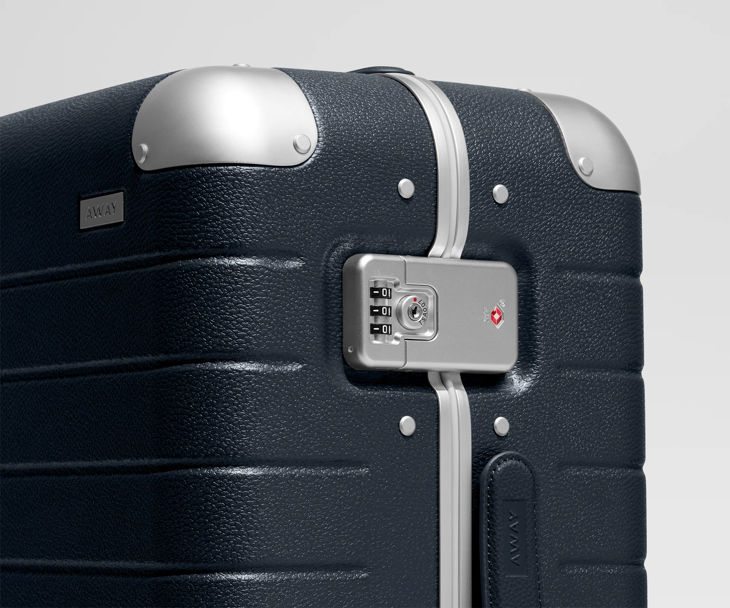 The Aluminum Edge Bigger Carry-On in Navy Blue - Image 4