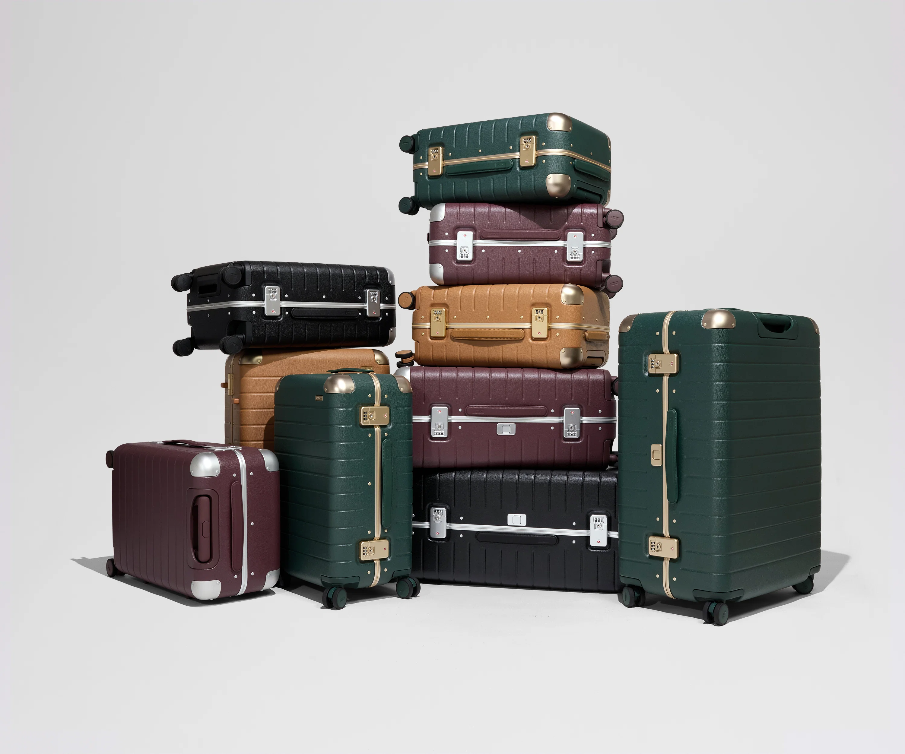 The Aluminum Edge Bigger Carry-On in Cognac Brown - Image 10