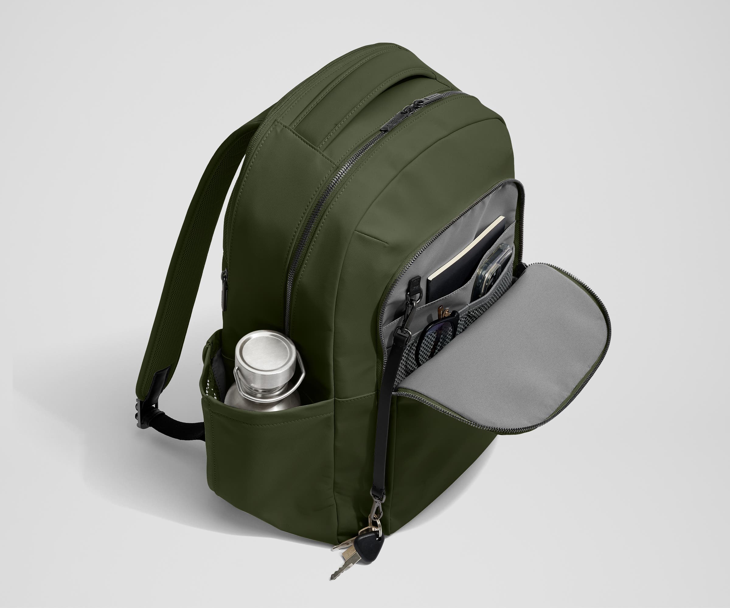 The Commuter Backpack in Olive Green - Image 4