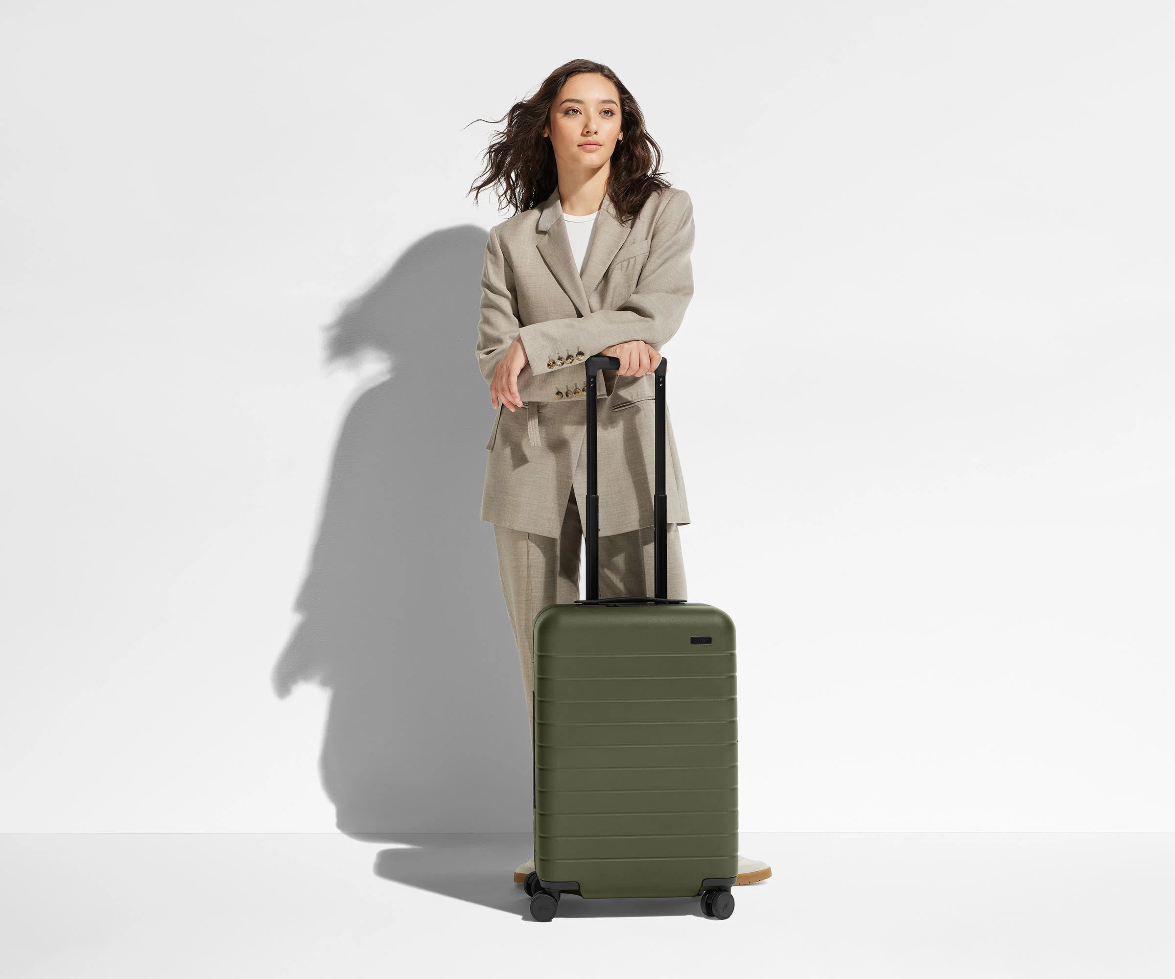The Bigger Carry-On in Olive Green - Image 3