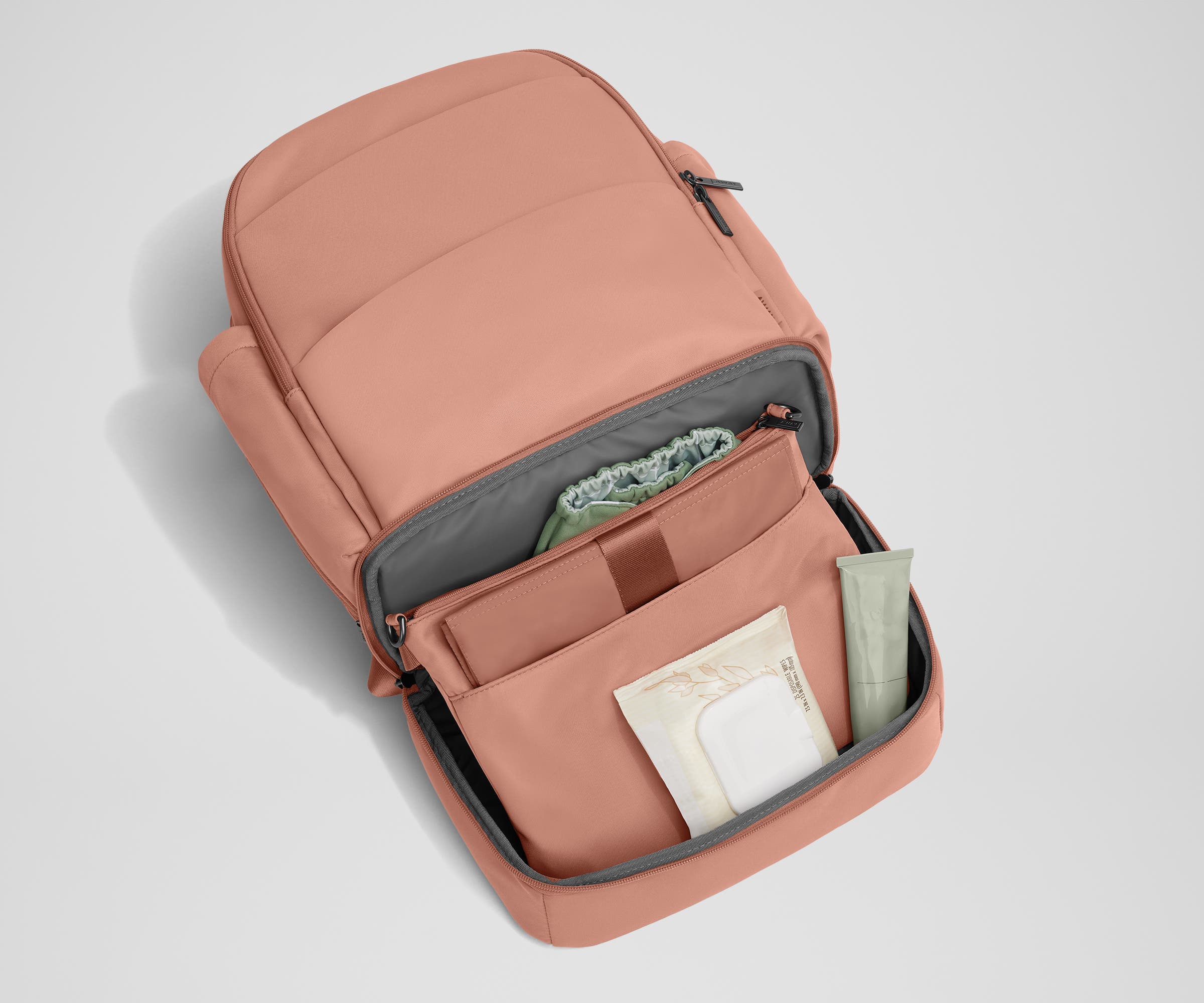 The Double Diaper Backpack in Clay Pink - Image 6