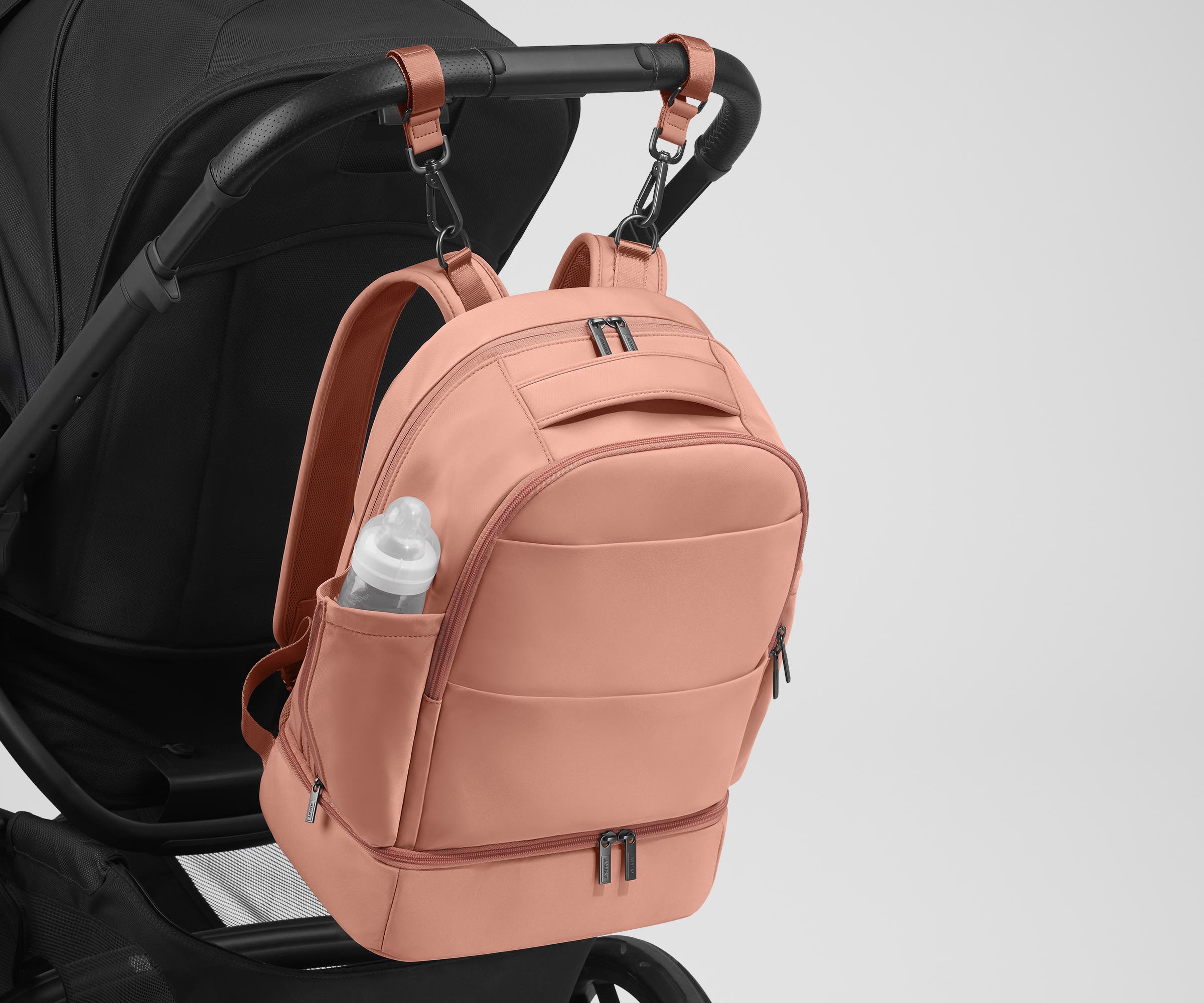 The Double Diaper Backpack in Clay Pink - Image 7