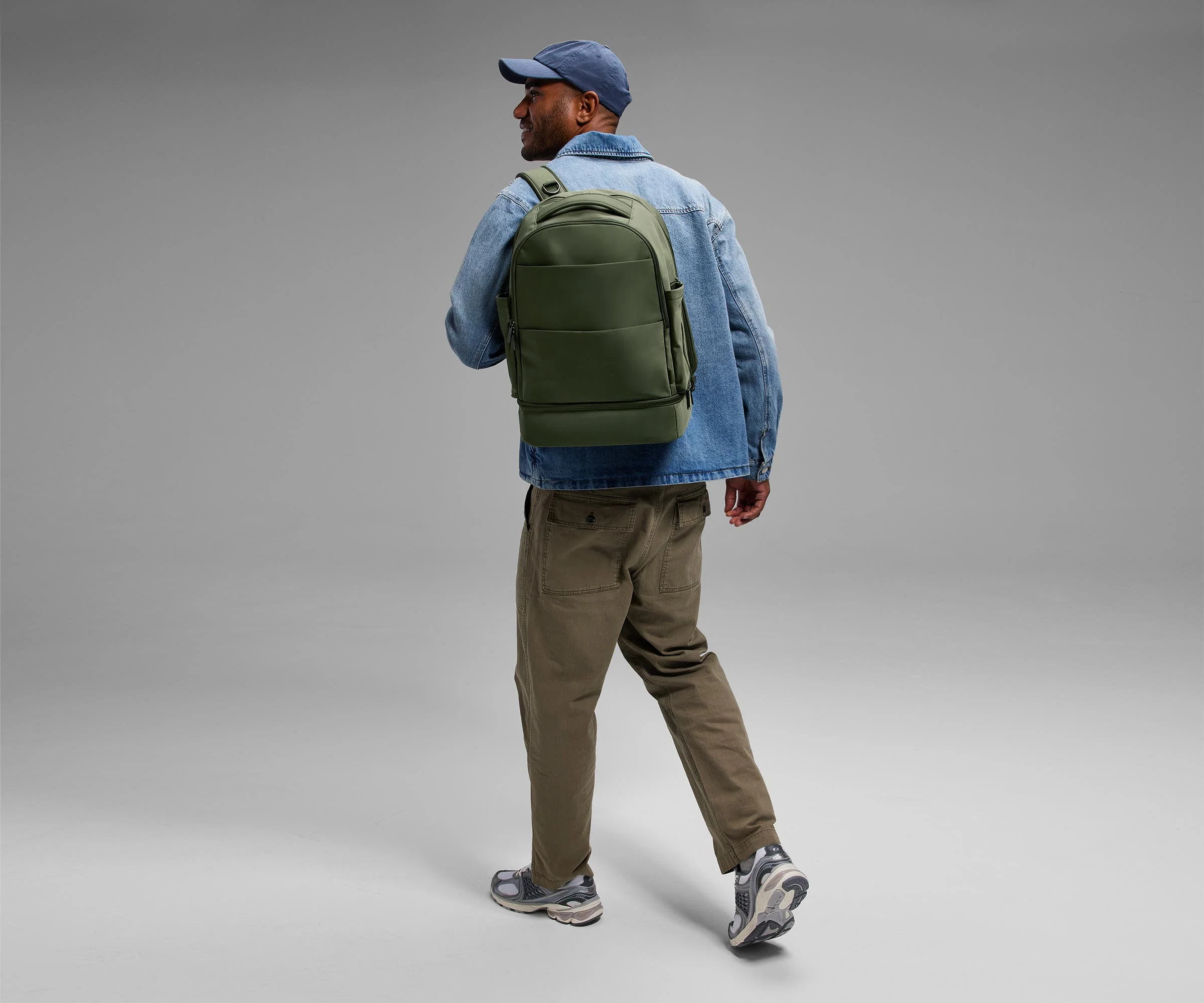 The Double Diaper Backpack in Cloud Gray - Image 11