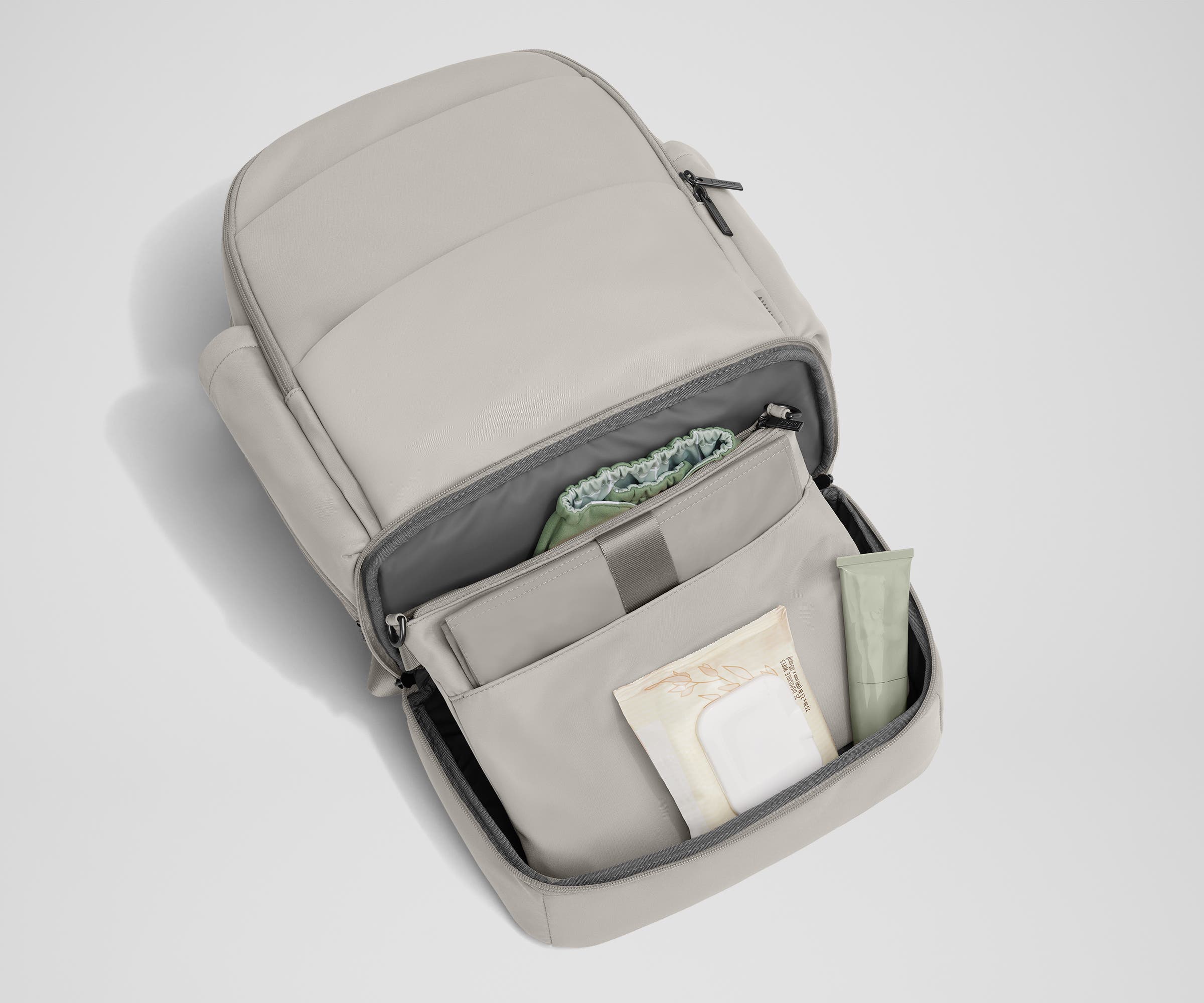 The Double Diaper Backpack in Cloud Gray - Image 6