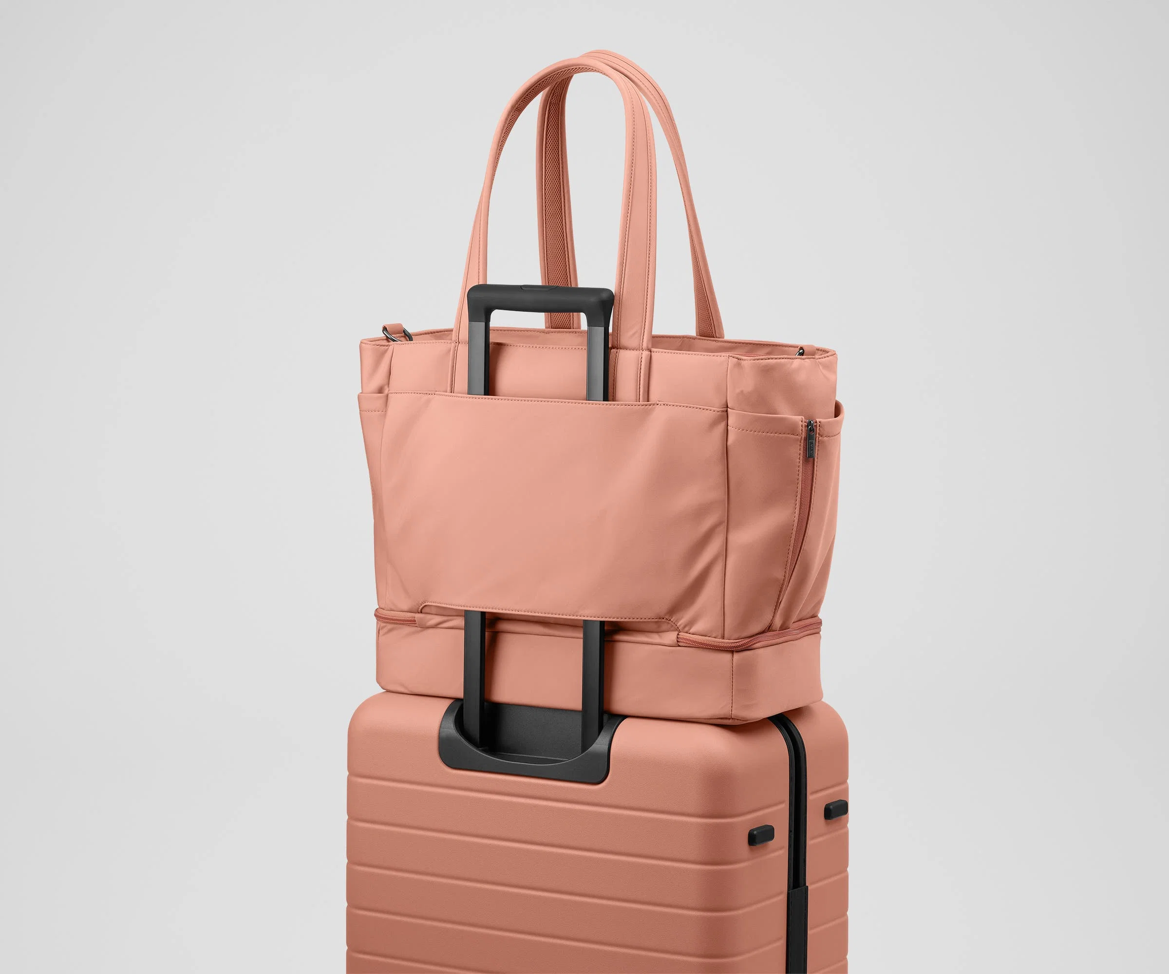 The Double Diaper Tote in Clay Pink - Image 11