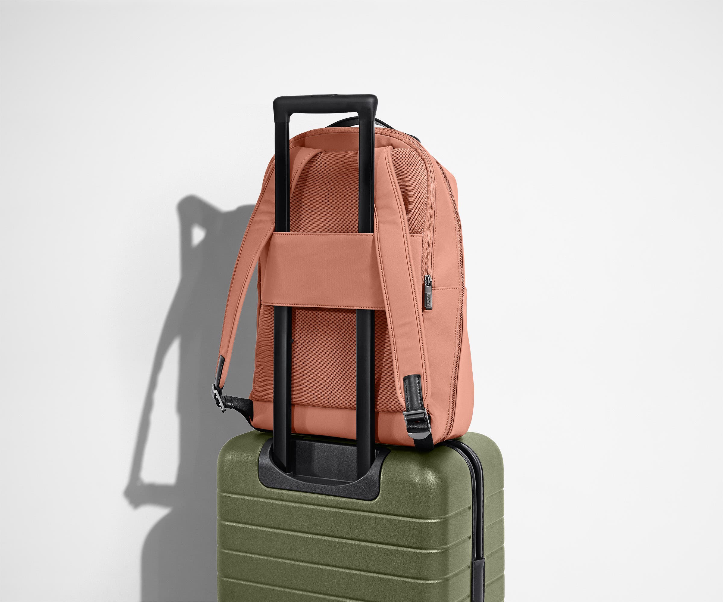 The Everywhere Zip Backpack in Clay Pink - Image 7