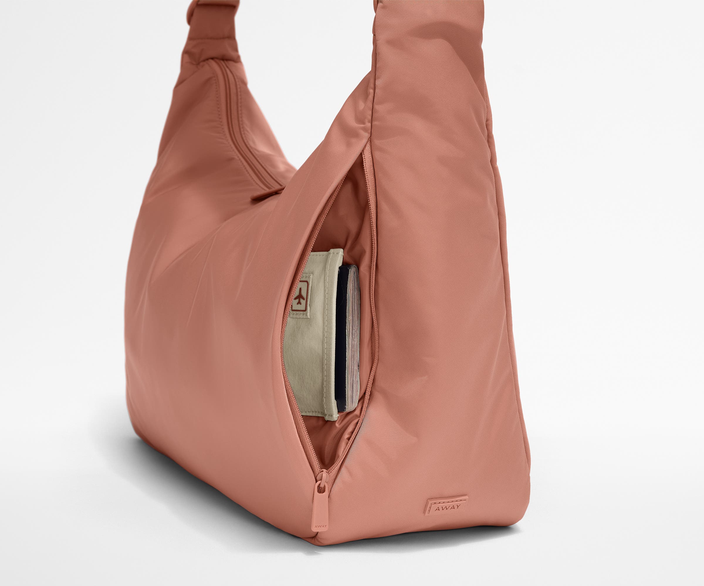 Large Featherlight Crossbody in Clay Pink - Image 6