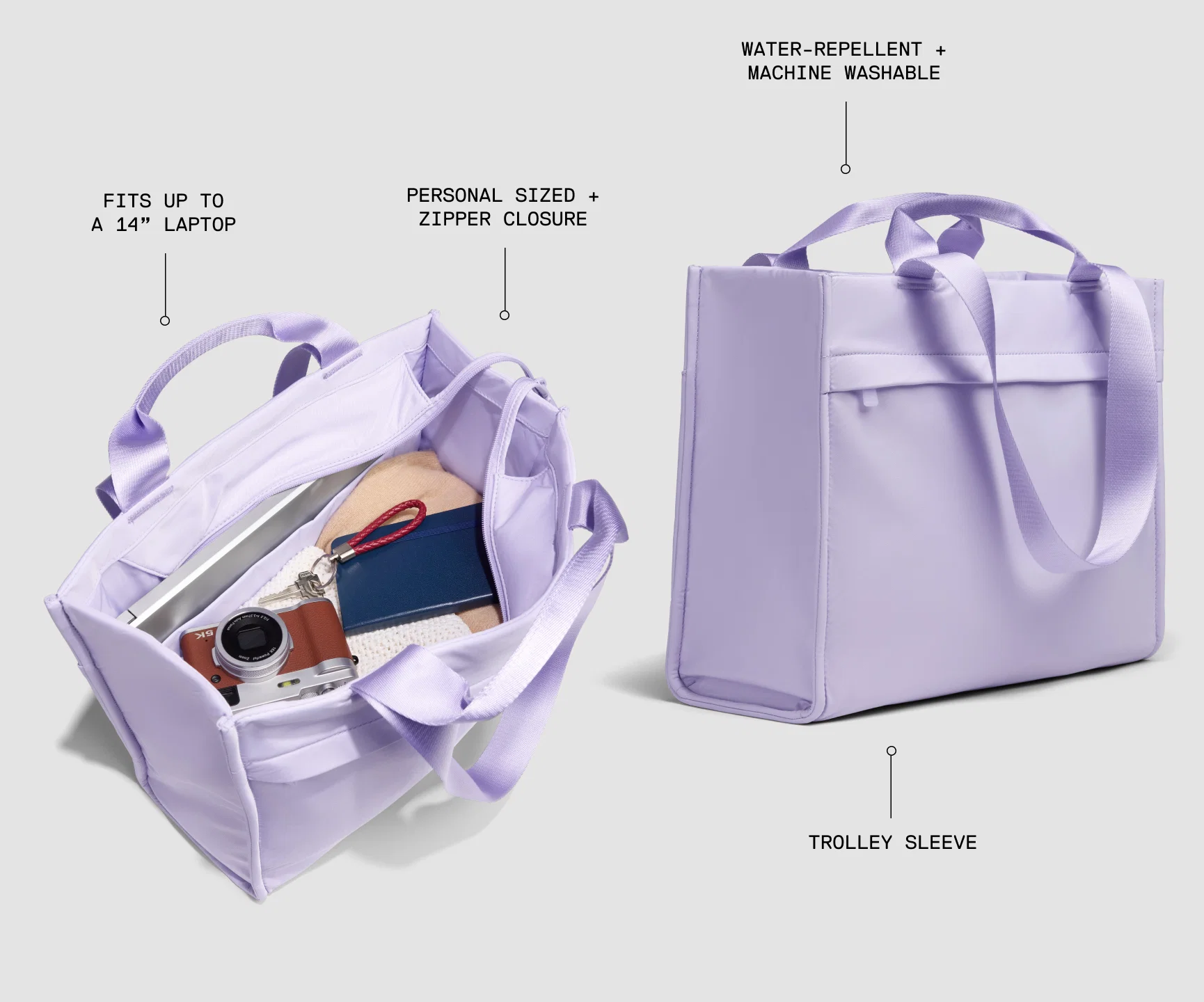 Featherlight Daily Tote in Opal Blue - Image 6