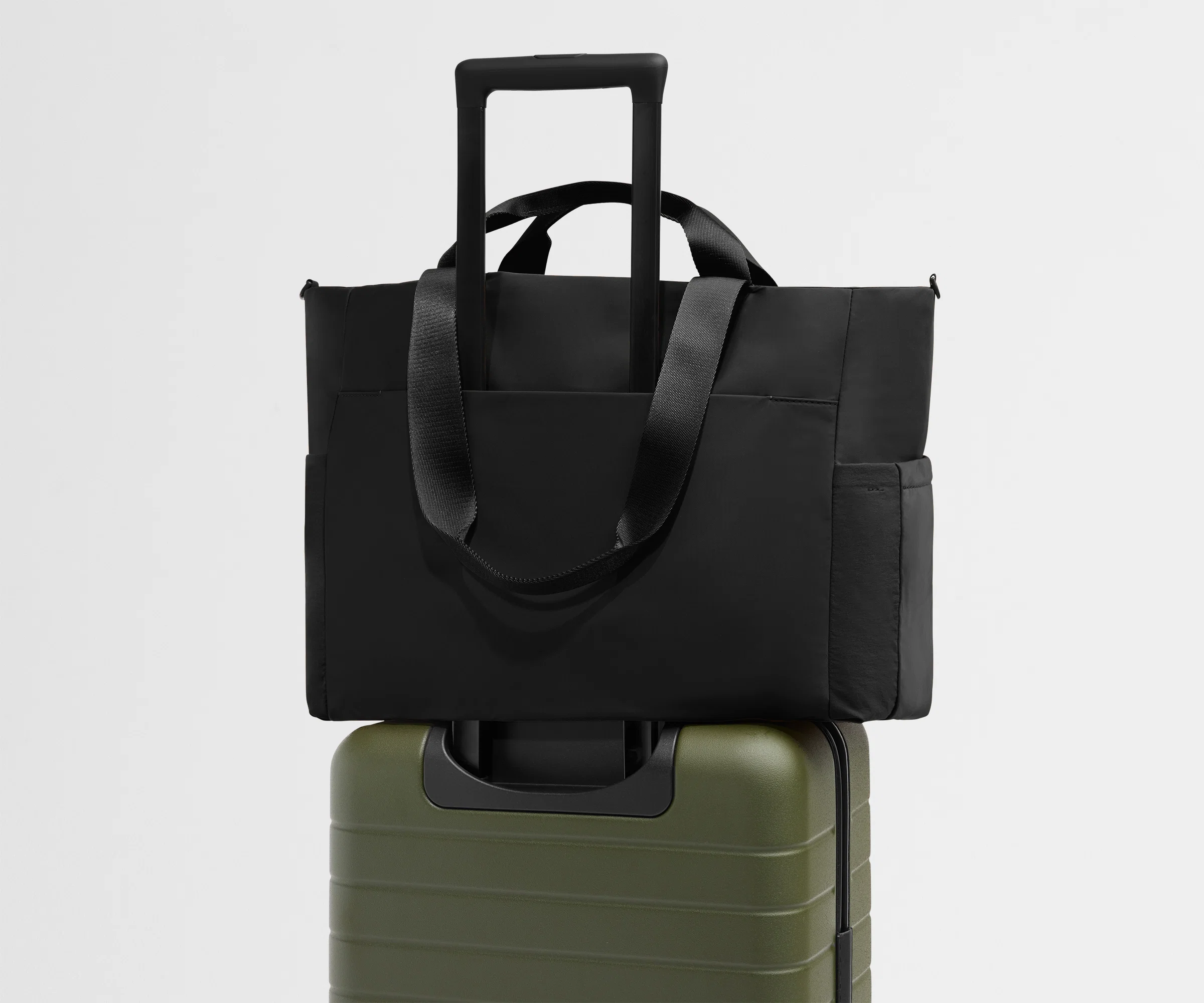 Featherlight Diaper Tote in Jet Black - Image 9