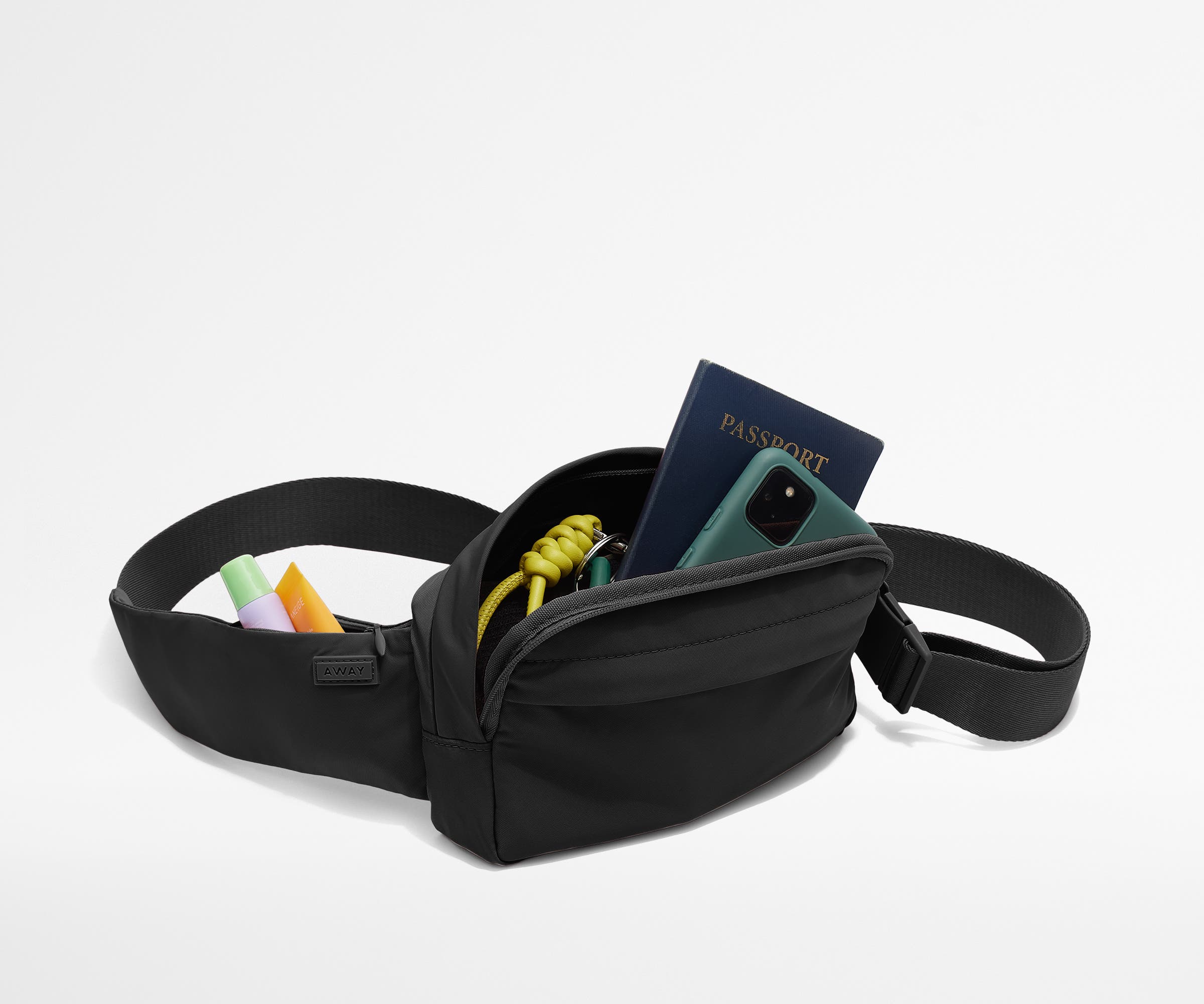 Featherlight Sling Bag in Jet Black - Image 4