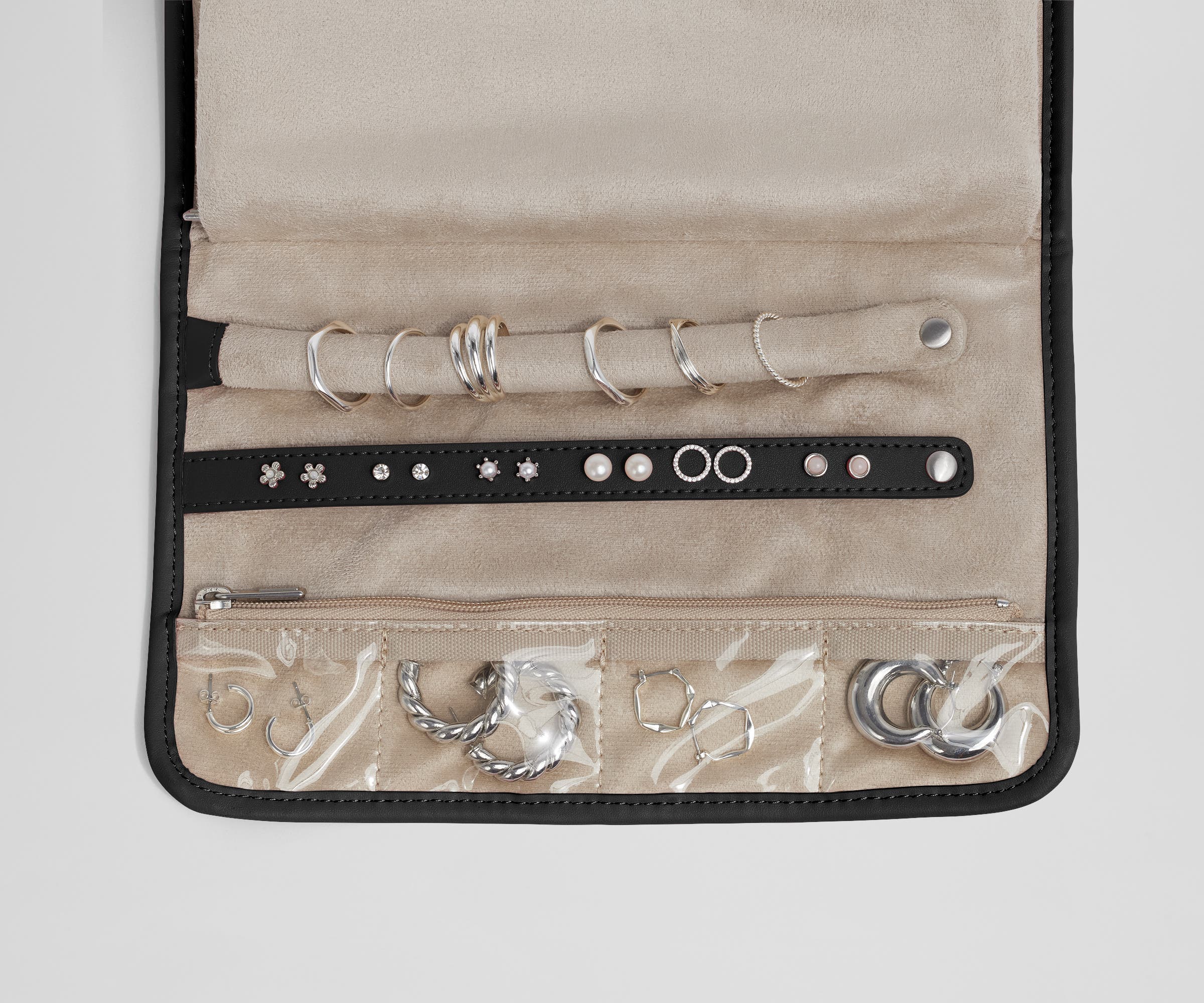 Hanging Jewelry Organizer in Jet Black - Image 3