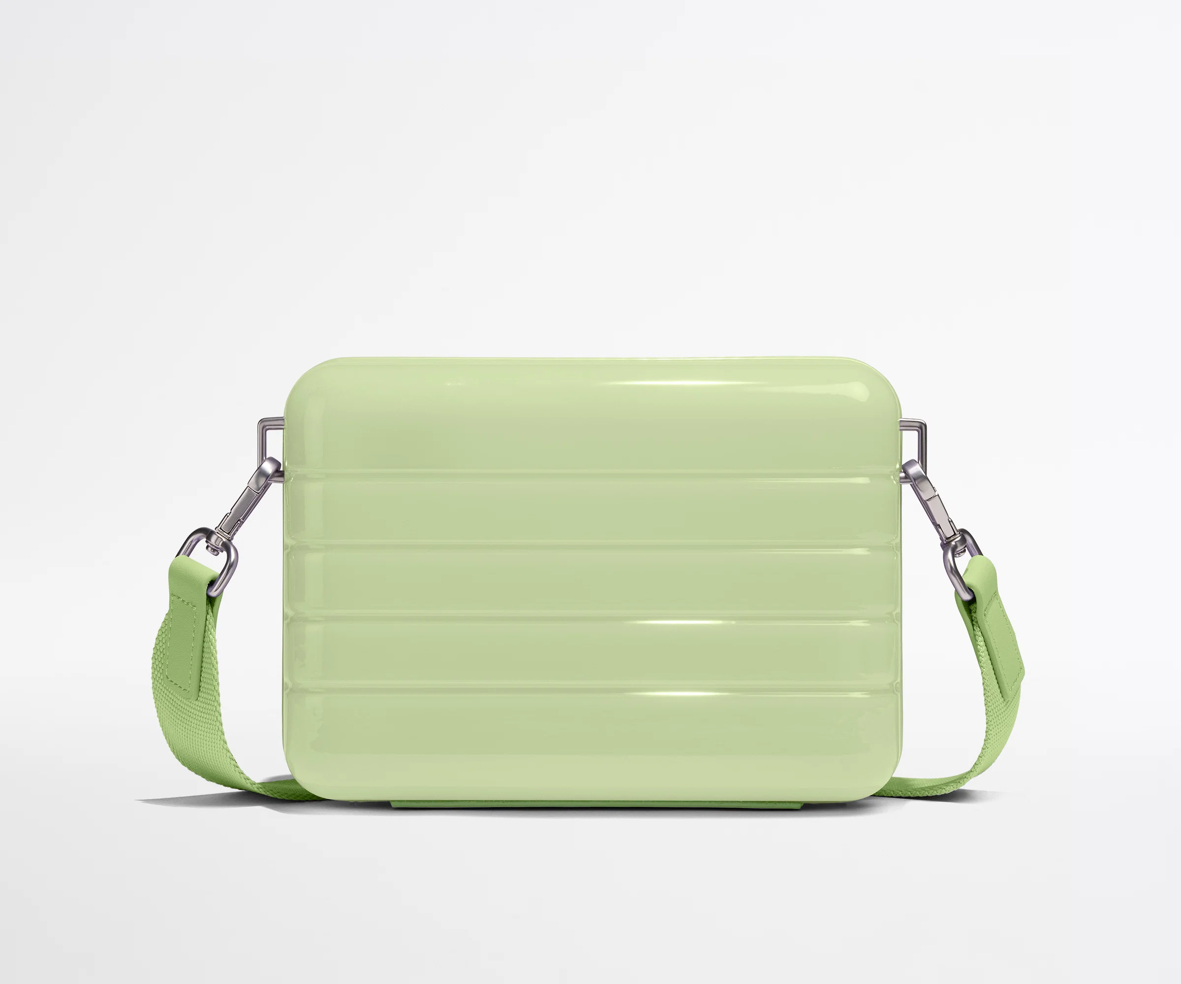 The Mini Crossbody in Glazed Matcha Milk Green - Image 3