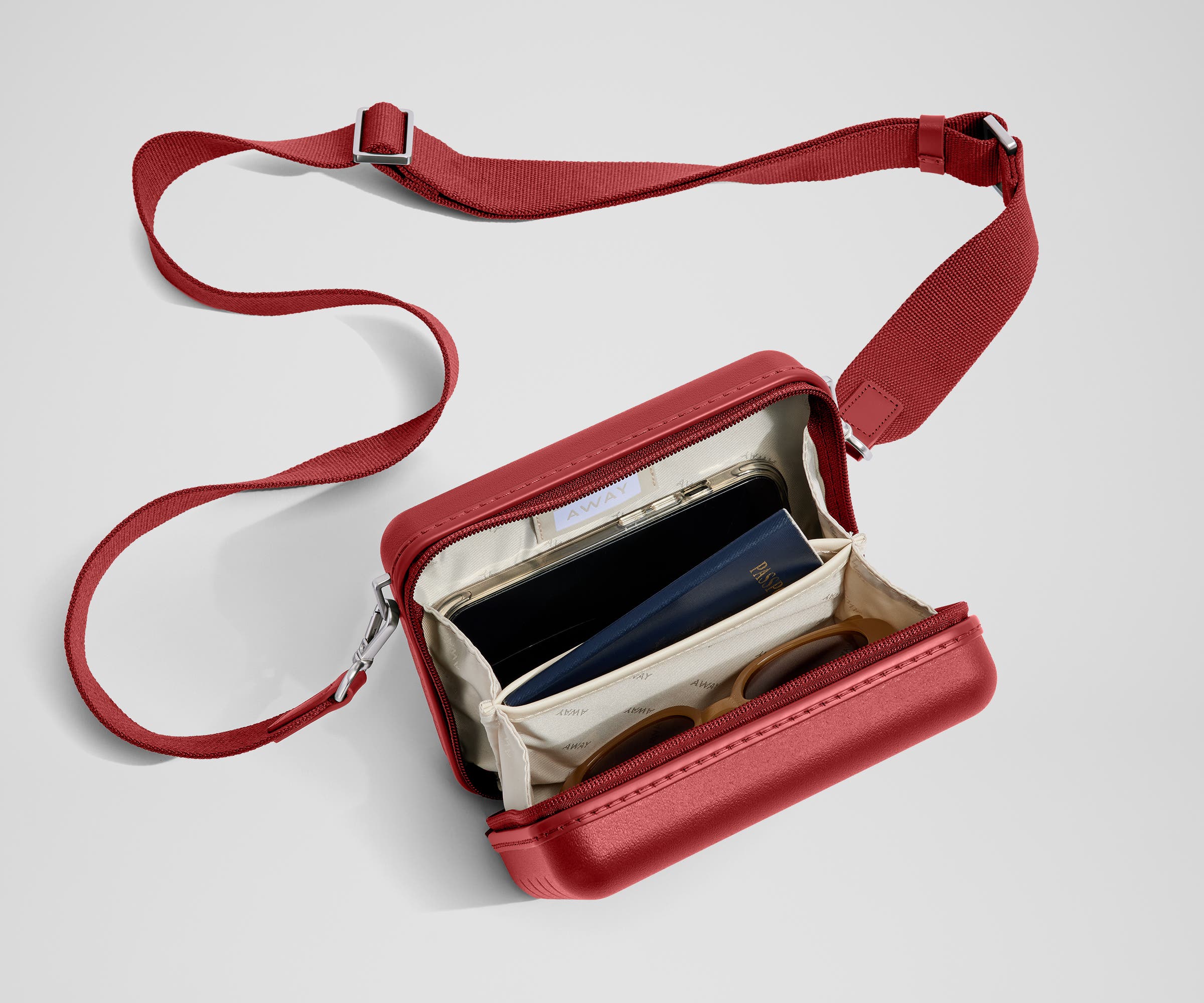 The Mini Crossbody in Tango Red - Image 4