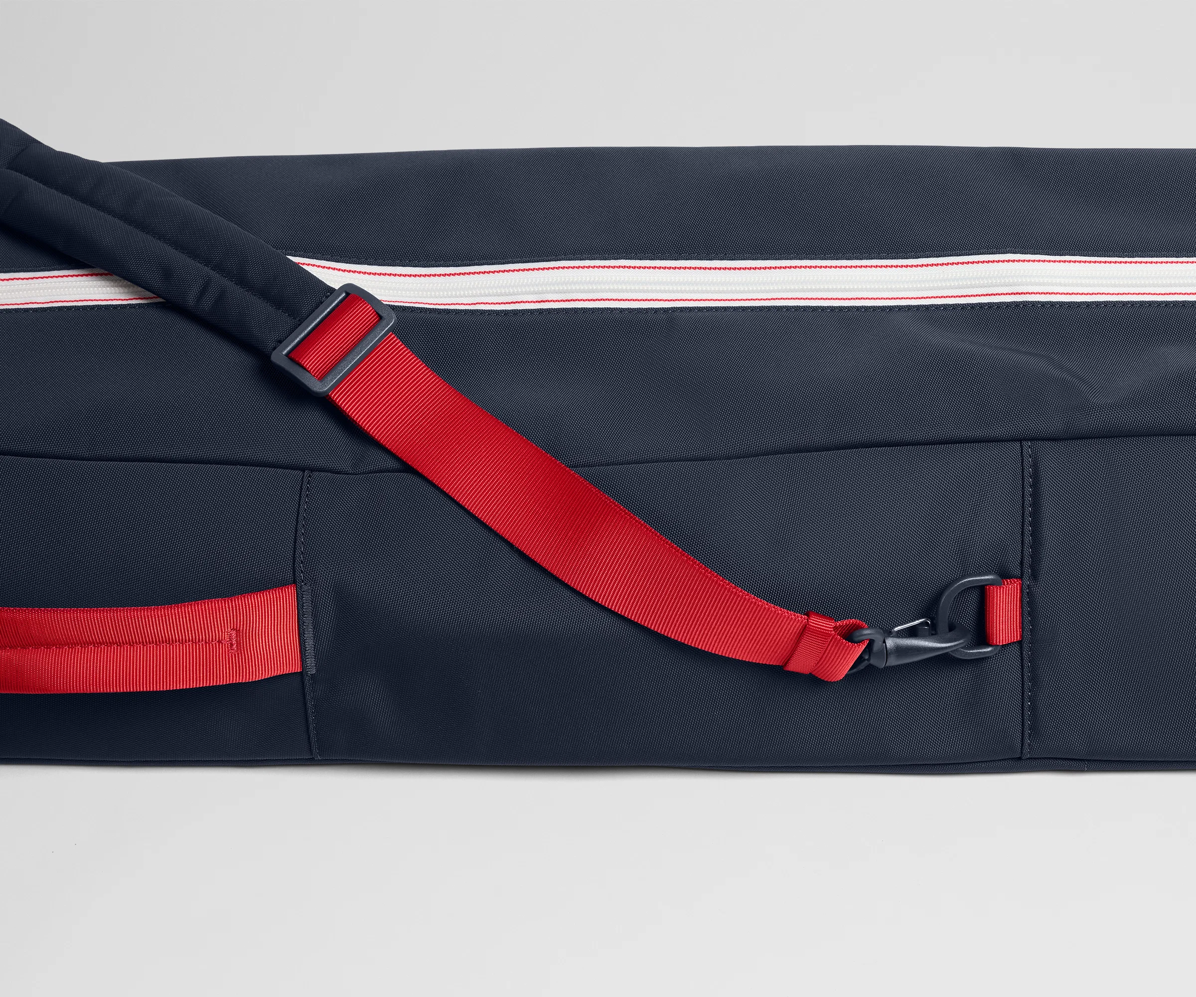 Roll-Top Ski Bag in Navy Blue - Image 4