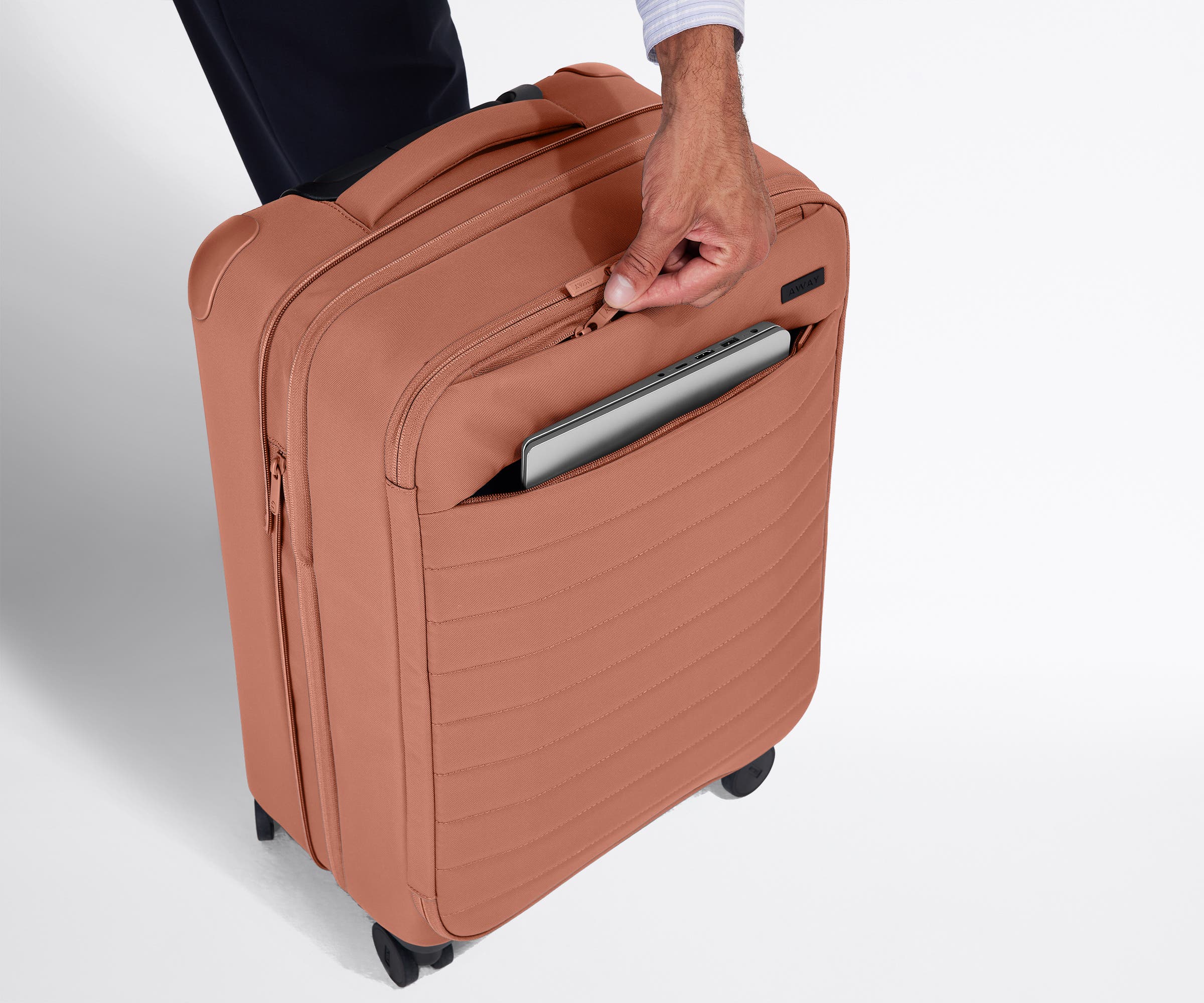 Softside Carry-On in Clay Pink - Image 6