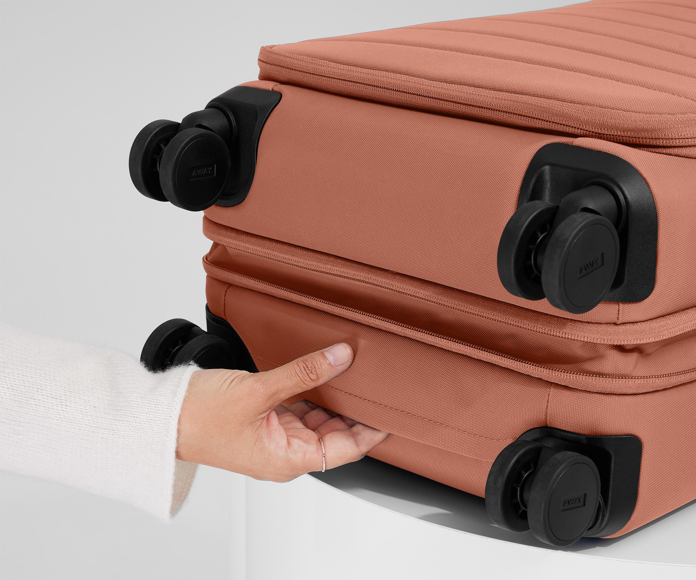 Softside Carry-On in Clay Pink - Image 9