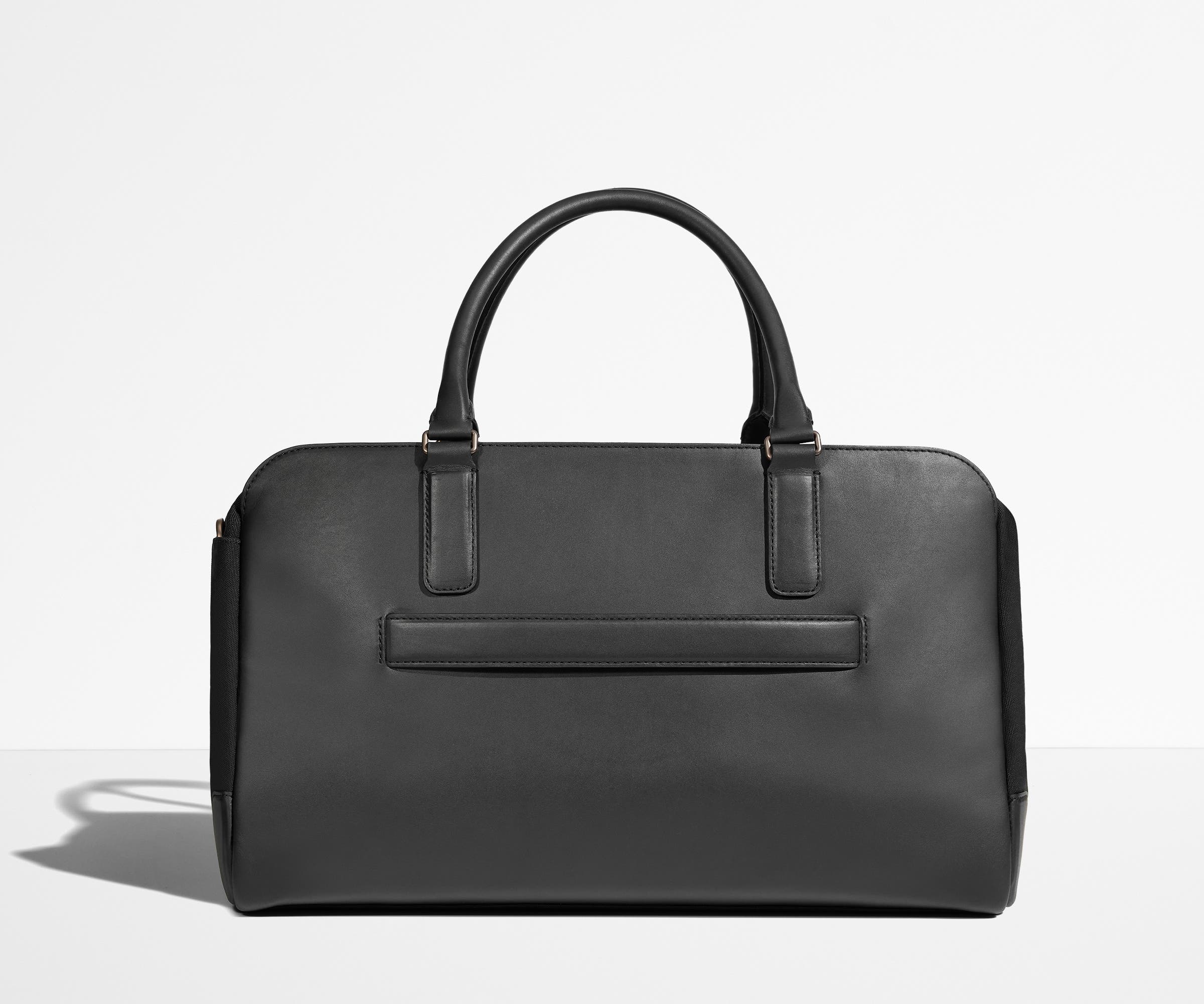 The Transit Leather Duffle in Jet Black - Image 5