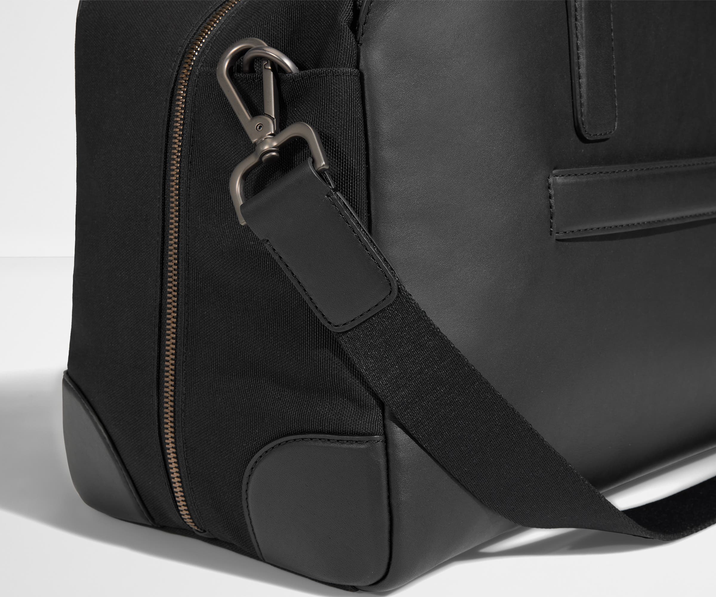 The Transit Leather Duffle in Jet Black - Image 7